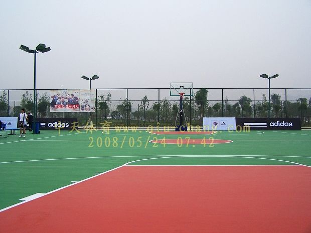 硅PU篮球场（广东省广州从化肉联厂硅PU篮球场）
